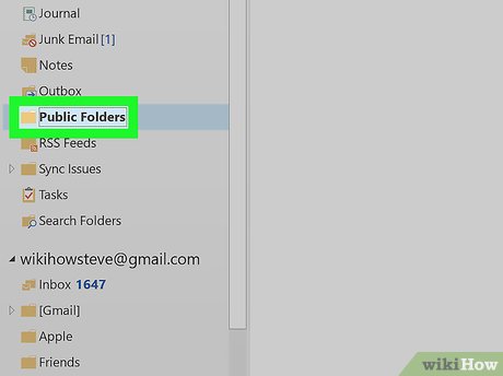 how to view folders in outlook 2016 mac