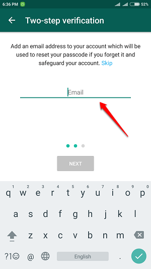 How to activate 2-step verification of WhatsApp account Picture 6