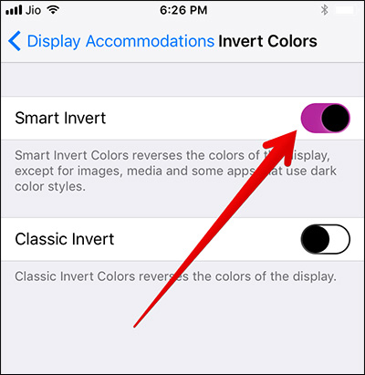 How to activate Dark Mode on iPhone Picture 7