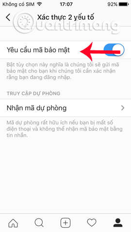 How to activate Instagram security with 2 layers by phone Picture 11