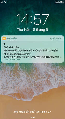 How to activate the emergency call and send the location to the contact on iOS 11 Picture 11