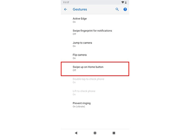 How to activate the new navigation bar on Android P Picture 2