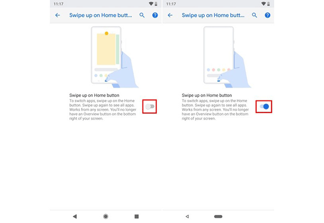 How to activate the new navigation bar on Android P Picture 3