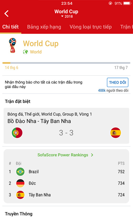 How to add 2018 World Cup schedule to widget widget for iOS, Android Picture 4