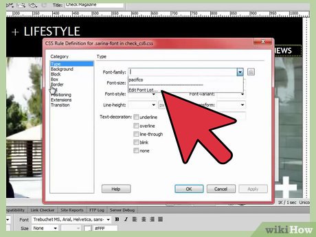 How to Add a Font to Dreamweaver Picture 10