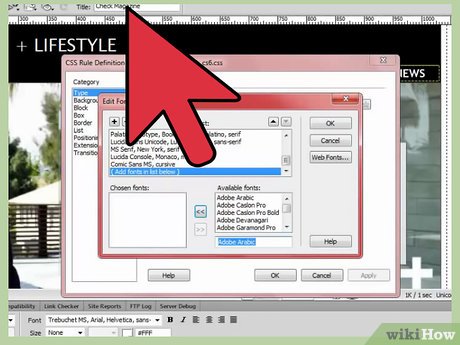 How to Add a Font to Dreamweaver Picture 11