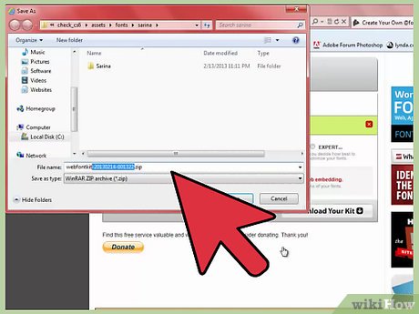 How to Add a Font to Dreamweaver Picture 7