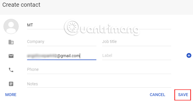 How to add a new email address to your Gmail contacts