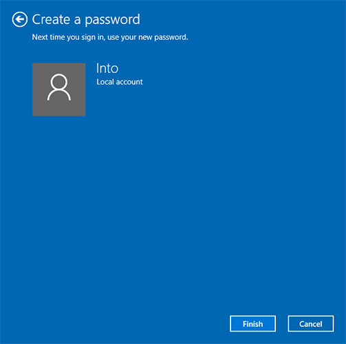 How to add a password to a local account in Windows 10 - TipsMake.com