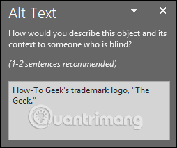 How to add Alt Text to an object in PowerPoint Picture 7