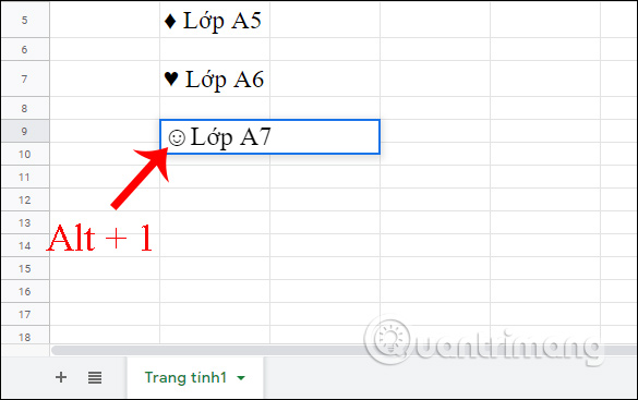 How to add bullet in Google Sheets Picture 10