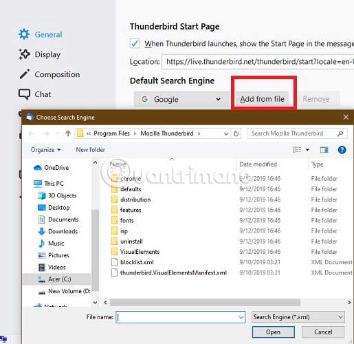 How to add custom search engine in Thunderbird Picture 7