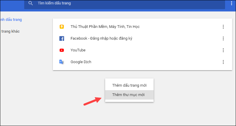 How to add, edit, delete, manage Bookmark in Chrome Picture 9