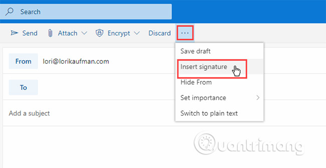 How to add email signatures in Microsoft Office 365 Picture 7