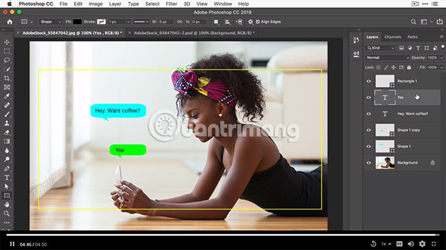 How to add interesting graphics to images posted on social networks in Photoshop Picture 9