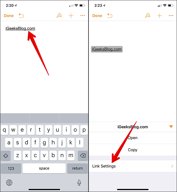 How to add links to email signatures on iPhone and iPad Picture 4