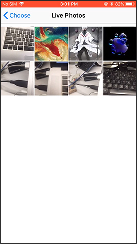 How to add Live Photos to iPhone does not support Picture 7