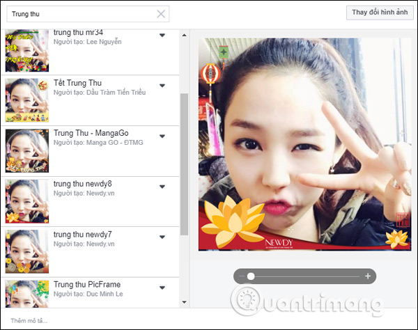 How to add Mid-Autumn Frames to Facebook avatars Picture 4