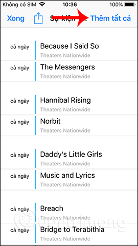 How to add movie showtimes to your phone Picture 4