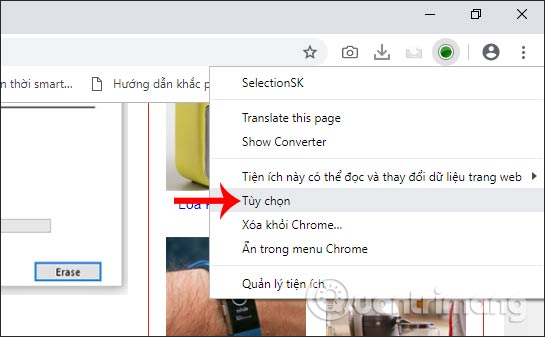 set right-click in chrome for mac to open menu