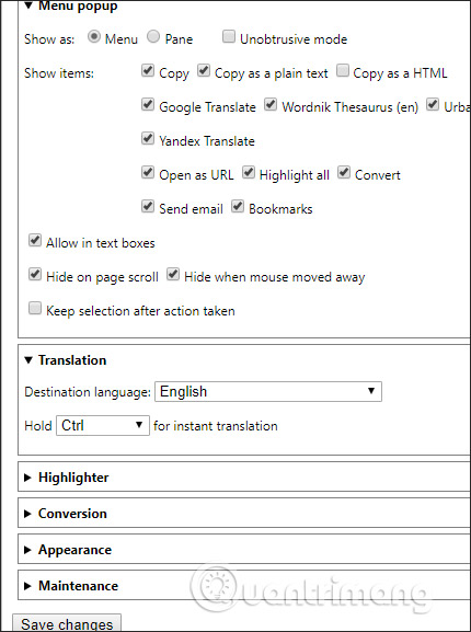How to add options to the right-click menu on Chrome Picture 7