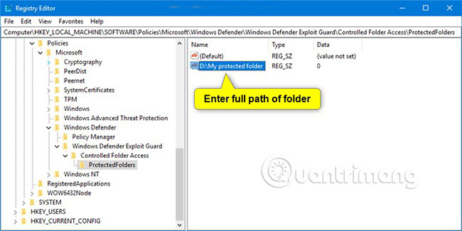 How to add or remove a protected folder in Controlled Folder Access on Windows 10 Picture 17