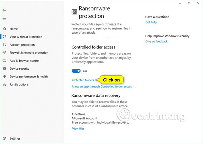 How to add or remove a protected folder in Controlled Folder Access on Windows 10 Picture 8