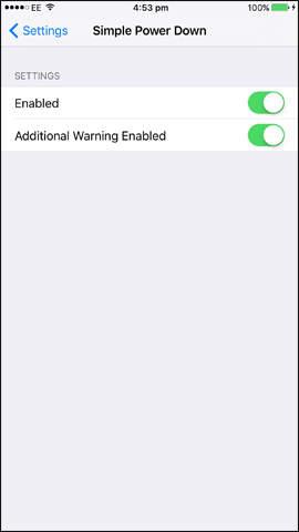How to add power key options on iPhone Picture 1