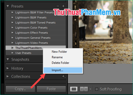 How to add Presets to Lightroom Picture 5