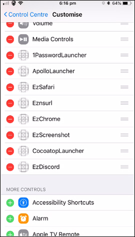 How to add screen to Control Center on iPhone Picture 4