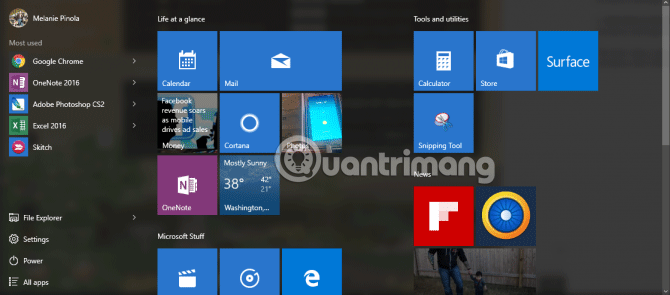 How to add tile column on Windows Start menu Picture 5