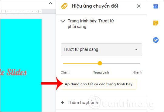 How to add transitions in Google Slides Picture 5