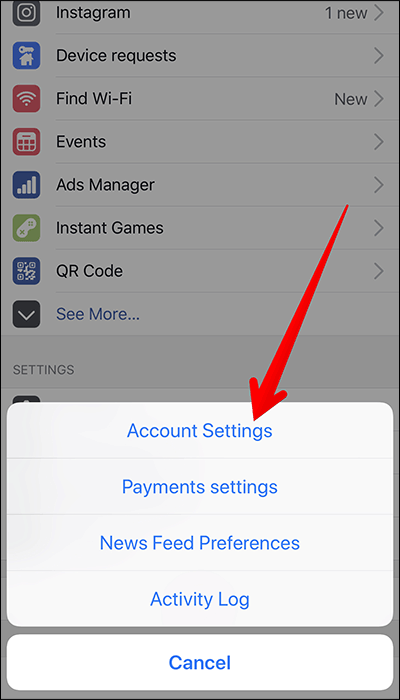 How to add trusted friends to Facebook on iPhone, Android Picture 3