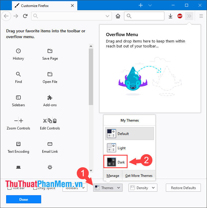 How to add, turn on the Dark Mode night mode for Chrome browser, Coc Coc, FireFox Picture 10