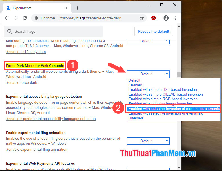 How to add, turn on the Dark Mode night mode for Chrome browser, Coc Coc, FireFox Picture 3