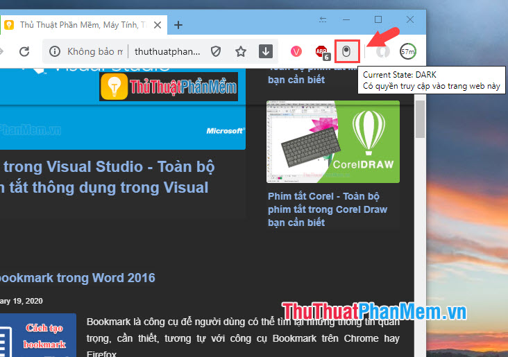 How to add, turn on the Dark Mode night mode for Chrome browser, Coc Coc, FireFox Picture 8
