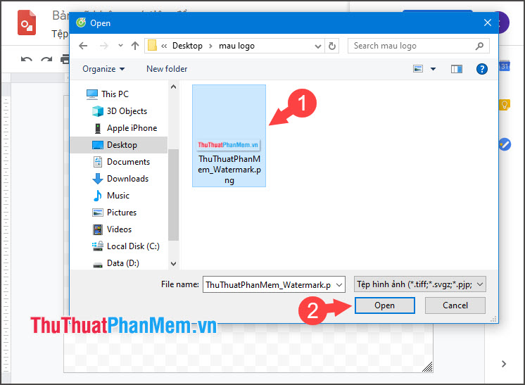 How to add Watermark to Google Docs Picture 7