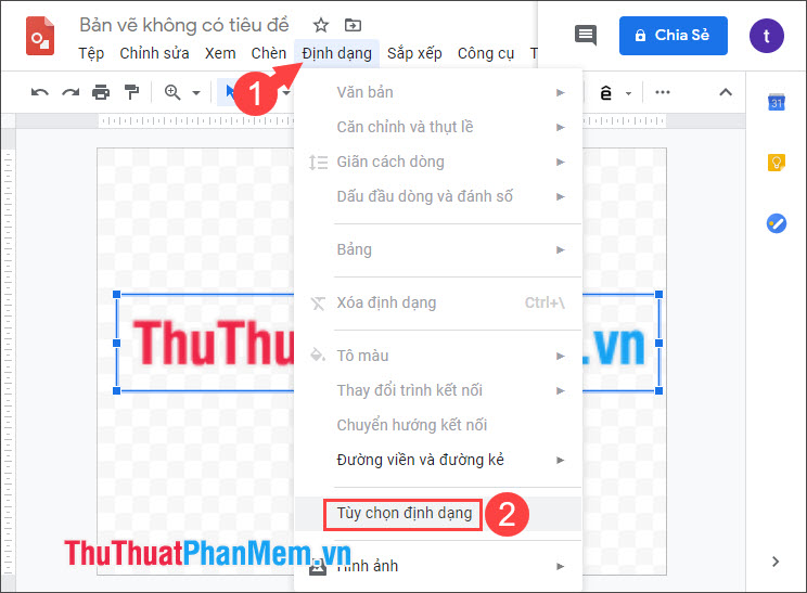 How to add Watermark to Google Docs Picture 8