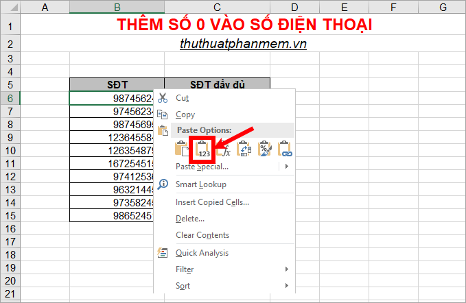 How to add zeros to phone numbers in Excel Picture 22