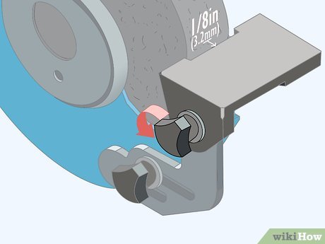 How to Adjust an Abrasive Stone on a Bench Grinder Picture 12
