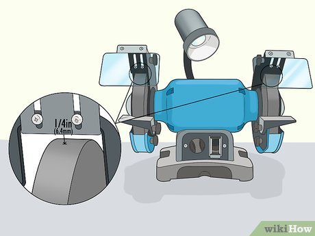 How to Adjust an Abrasive Stone on a Bench Grinder Picture 6