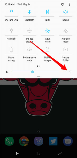 How to adjust brightness always displayed on Samsung running Nougat? Picture 1