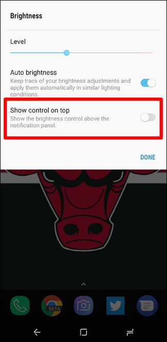 How to adjust brightness always displayed on Samsung running Nougat? Picture 2
