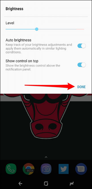 How to adjust brightness always displayed on Samsung running Nougat? Picture 3