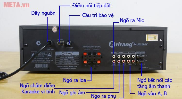 How to adjust sound for Arirang PA-203III EV amplifiers Picture 3