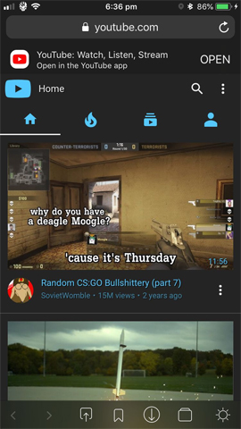 How to adjust the dark Safari interface on iPhone Picture 6
