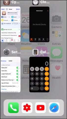 How to adjust the dock and show the iPhone multitasking Picture 3