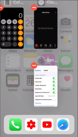 How to adjust the dock and show the iPhone multitasking Picture 4