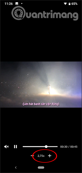 How to adjust the speed of playing Facebook Android videos Picture 5