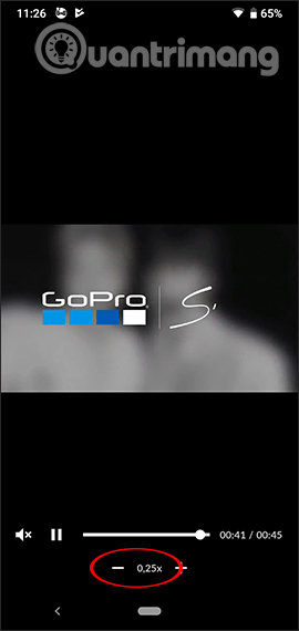 How to adjust the speed of playing Facebook Android videos Picture 6